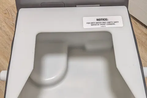 Open dirty water tank