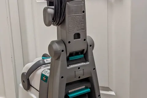 Machine from behind showing the tanks
